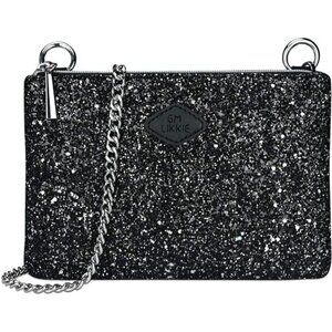 Clutch Purse for Women, Crossbody Glitter Evening Bag, Sequin Handbag Black